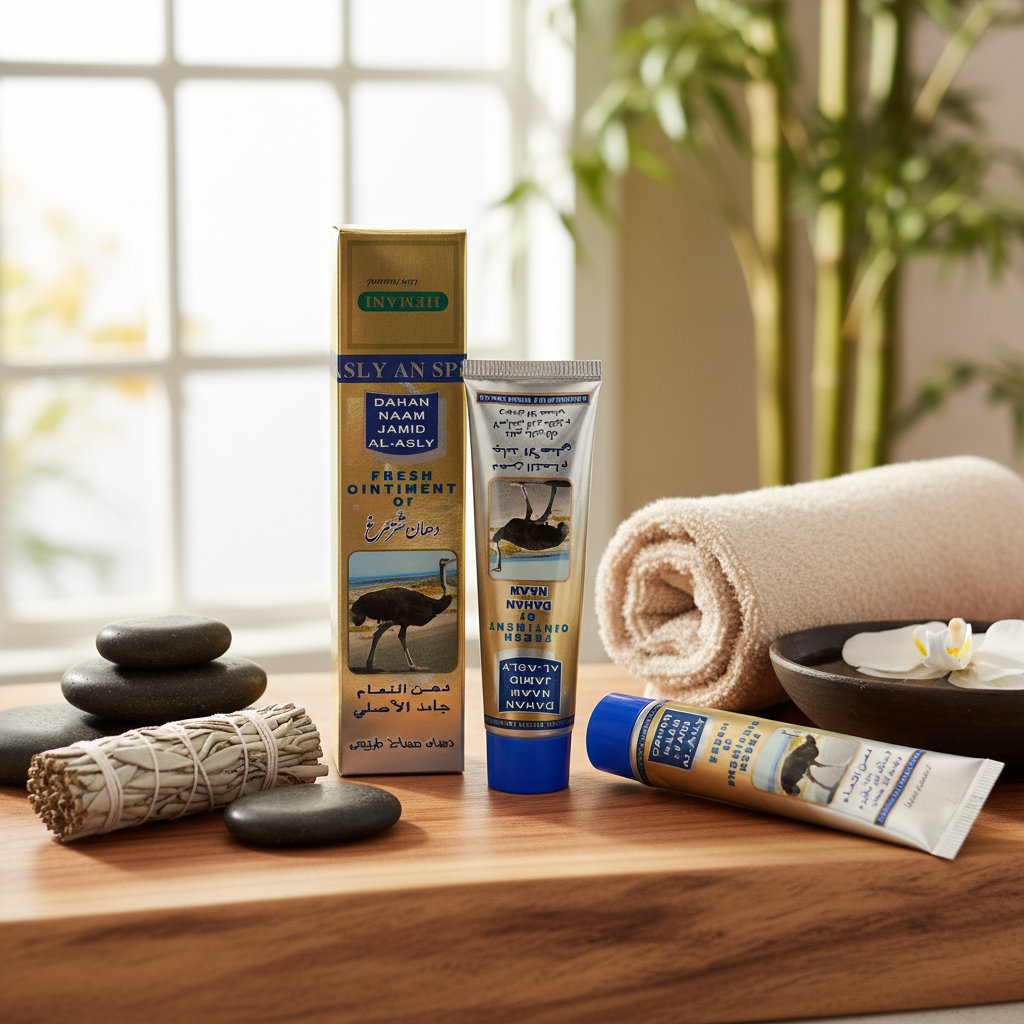 Dahan Naam Jamid Al-Asly – Természetes Strucczsír Masszázs Kenőcs