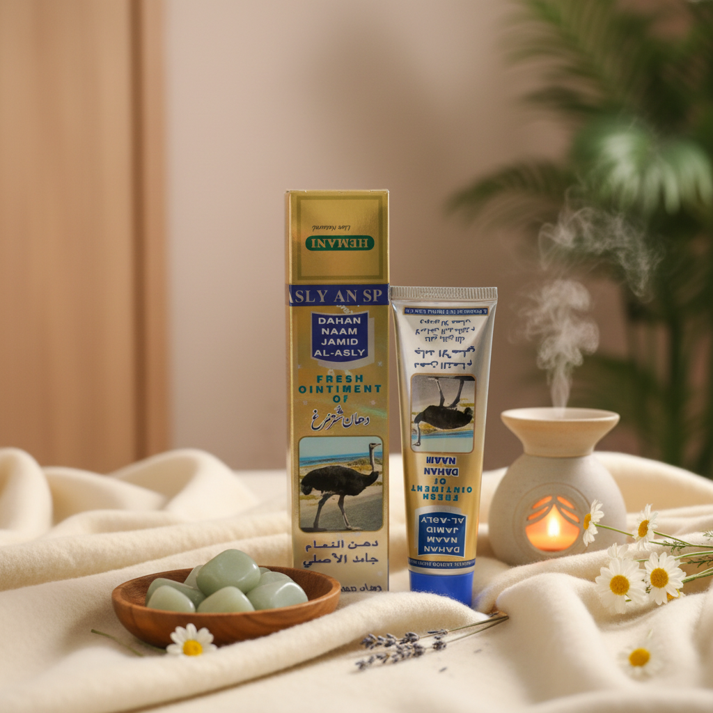 Dahan Naam Jamid Al-Asly – Természetes Strucczsír Masszázs Kenőcs